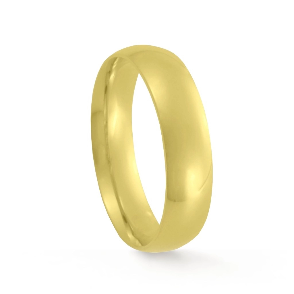 Aliança de Ouro 18K Bold Espelhada