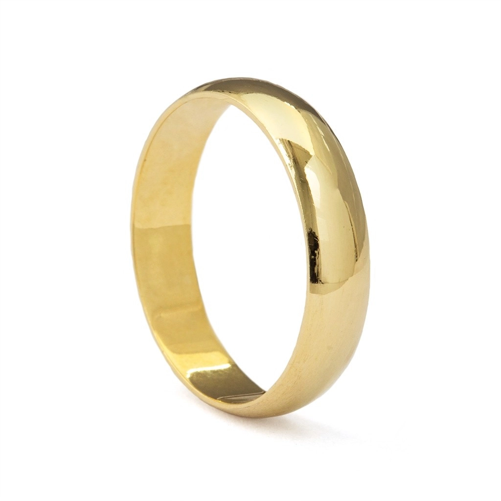 Aliança de Ouro 18K Bold Espelhada
