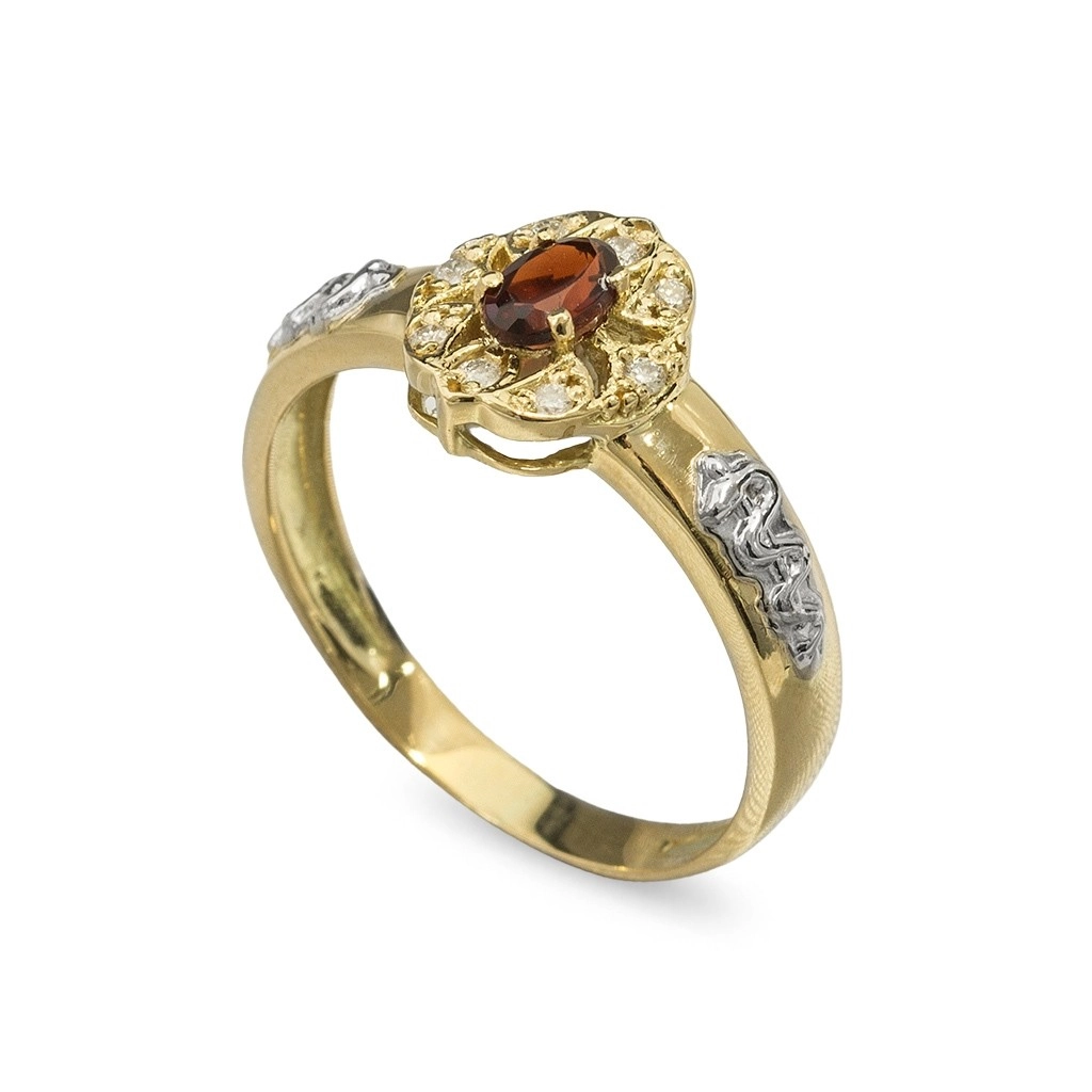 Anel de Formatura em Ouro 18k com Zircônia Oval