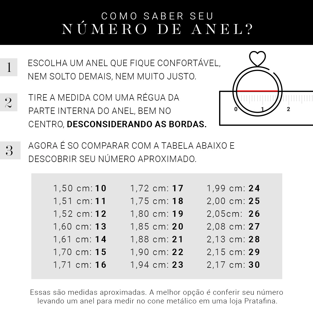 Anel De Prata Meia-Aliança com Zircônia Cristal 