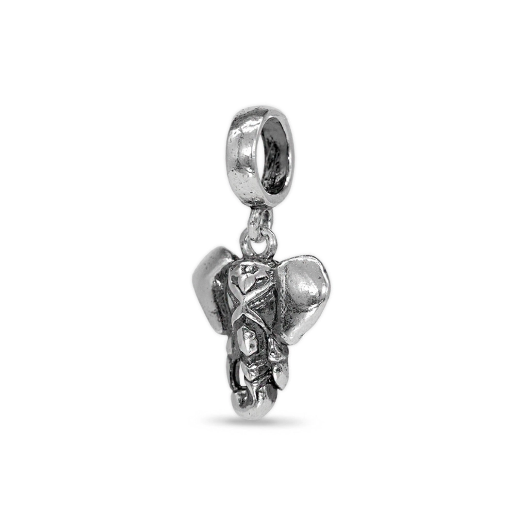 Berloque de Prata Symbol Balanço Elefante Envelhecido