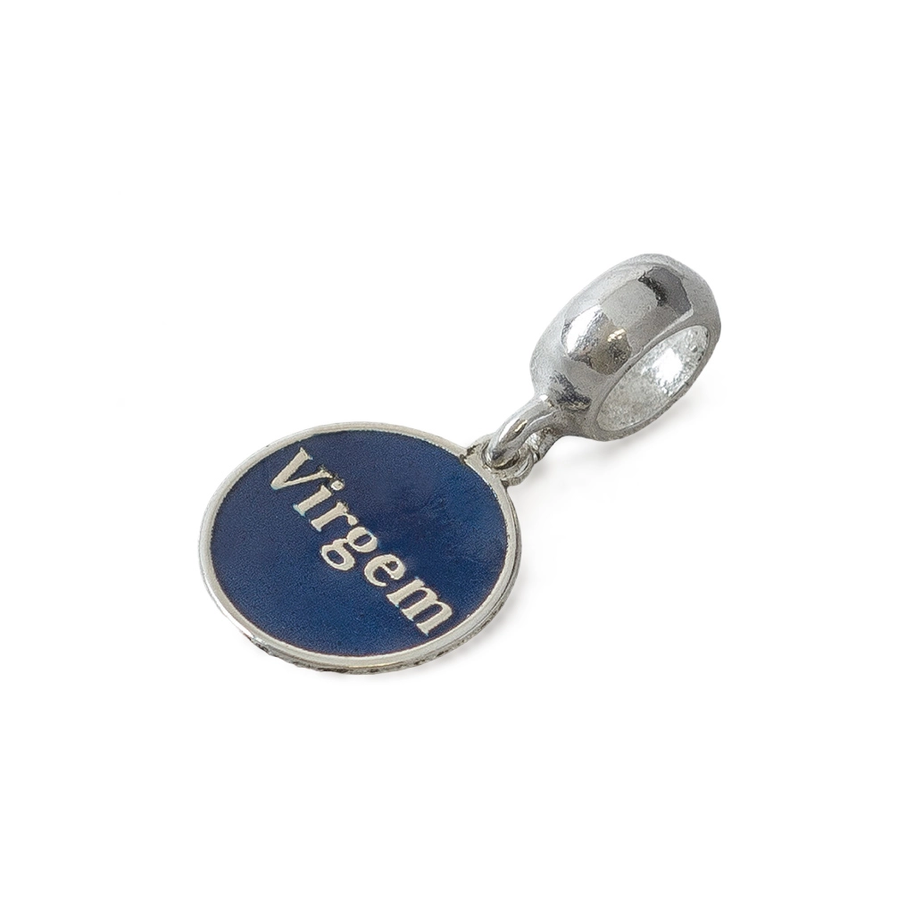 Berloque de Prata Symbol Colors com Signo Virgem