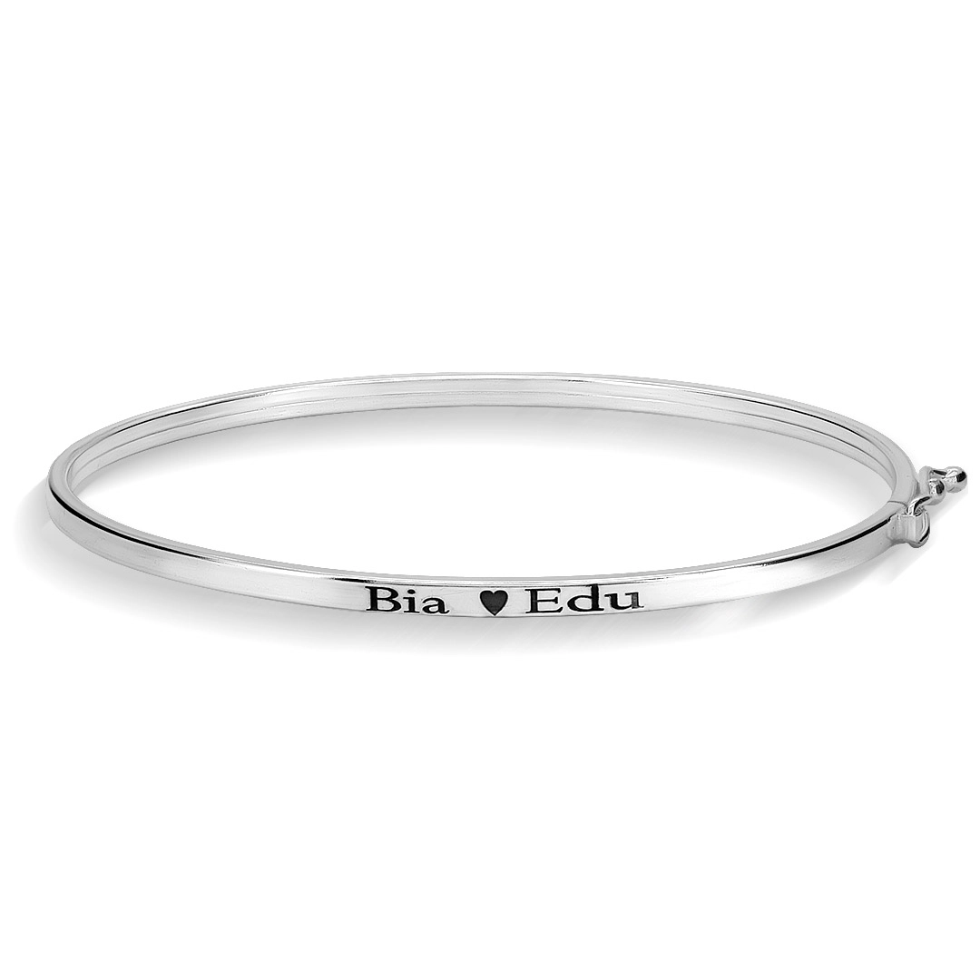 Bracelete de Prata Fio Personalizado