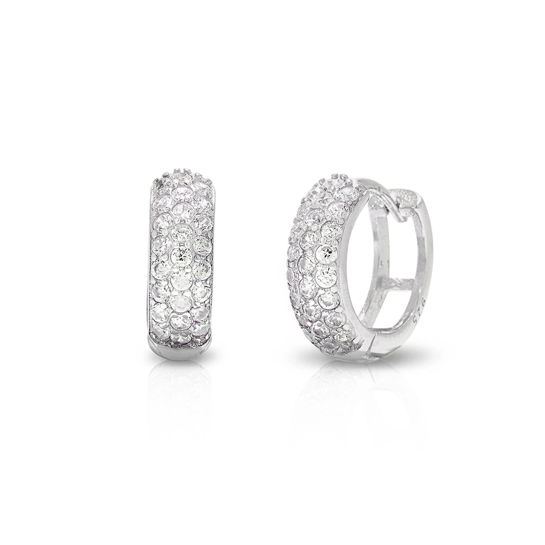Brinco Blend Collection Prata 925 Clic com Zircônias Cristal