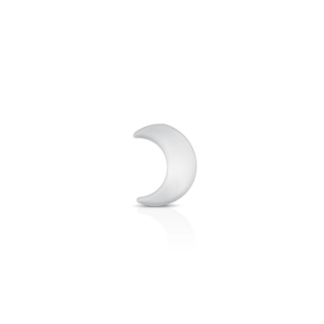 Piercing De Titanium Com Lua Espelhada