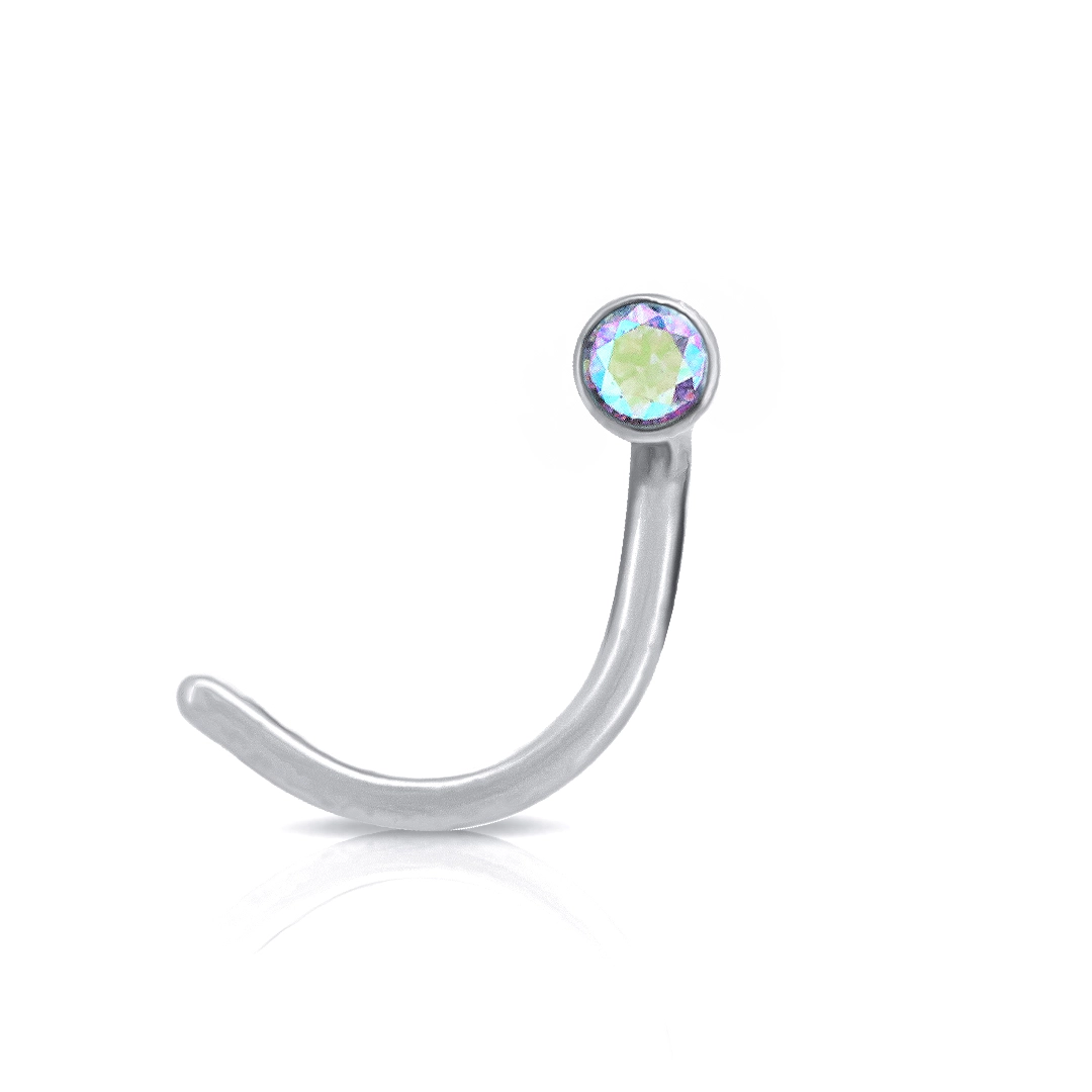Piercing De Titanium Com Zircônia Boreal