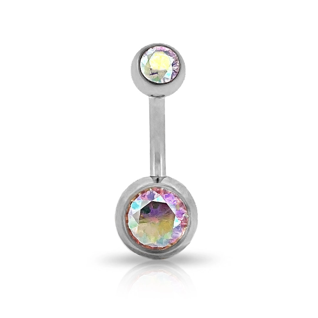Piercing De Titanium Com Zircônias Boreal