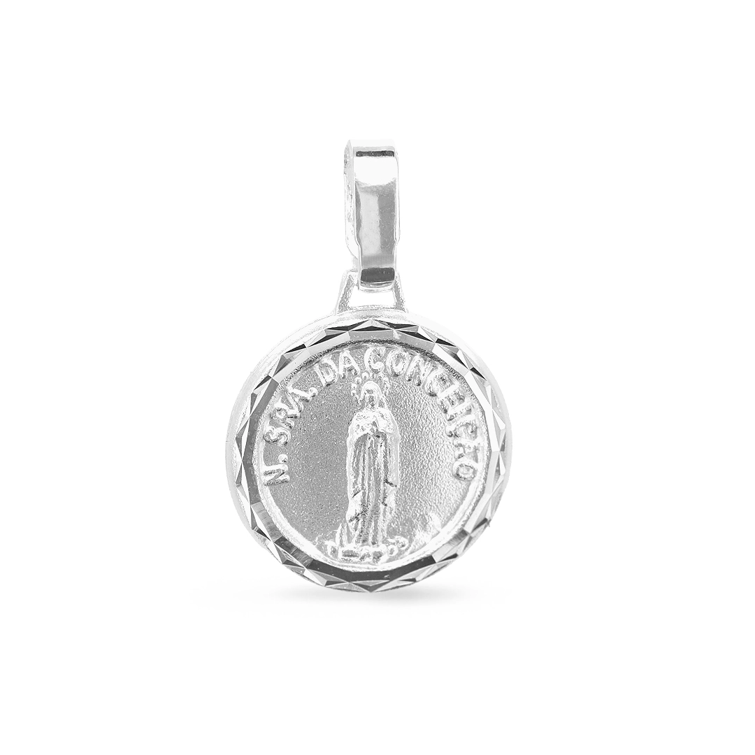 Pingente Medalha em Prata Nossa Senhora da Conceição